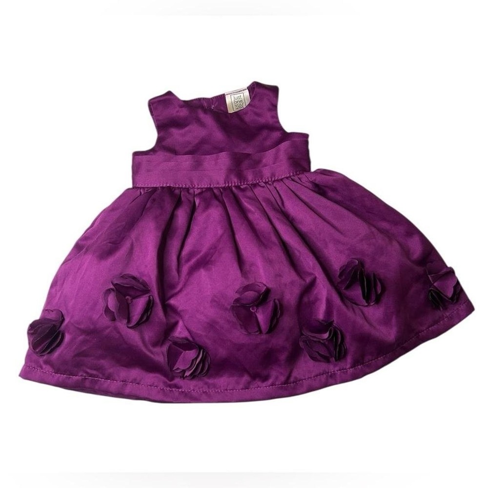Fairy-core Whimsical Purple Satin Rosette Dress Just One You by Carter's Kidcore